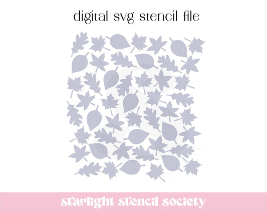Leaf Scatter SVG File