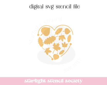 Heart Leaves SVG Files