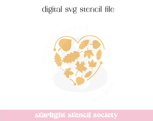 Heart Leaves SVG Files