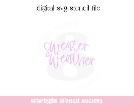 Sweater Weather SVG File