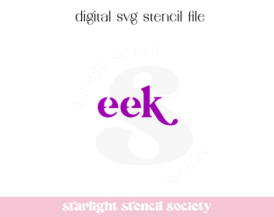 Eek Retro SVG File