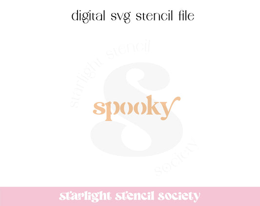 Spooky Retro SVG File