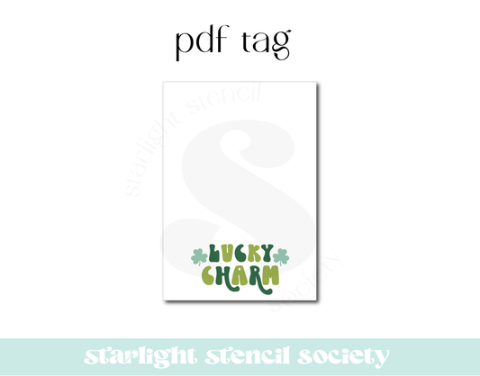 Lucky Charm Cookie Card PDF Tag