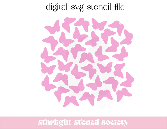 Butterfly Scatter SVG File