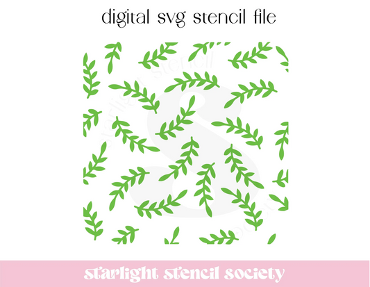 Leaf Scatter SVG File