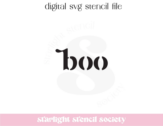 Boo Retro SVG File
