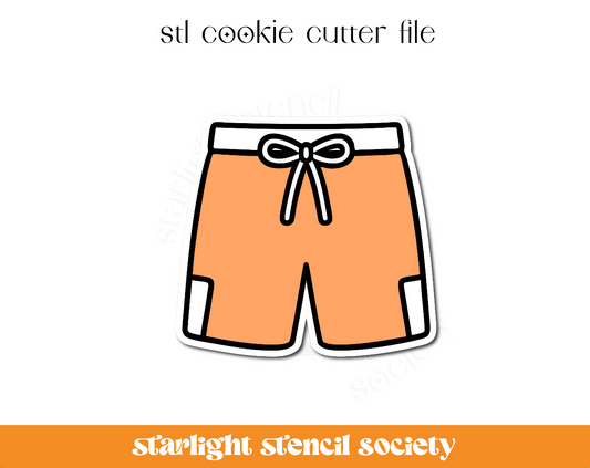 Swim Shorts STL Cookie Cutter File