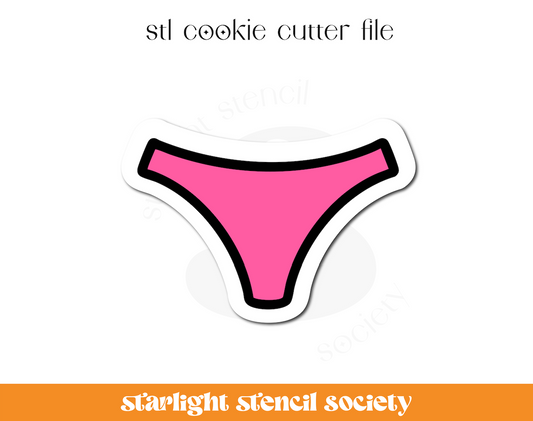 Bikini Bottoms STL Cookie Cutter File