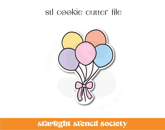 Balloon Bow STL Cookie Cutter File