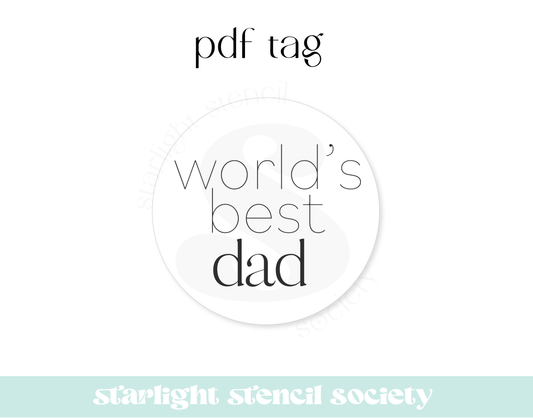 Worlds Best Dad PDF Tag