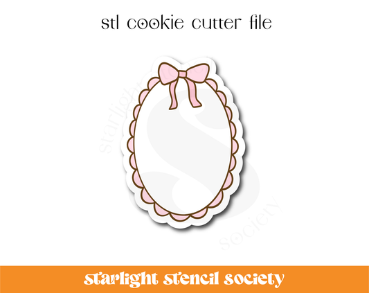 Bow Frame 2 STL Cookie Cutter File
