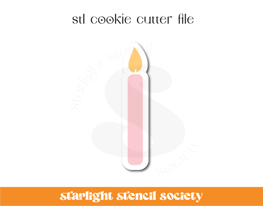 Candle STL Cookie Cutter File