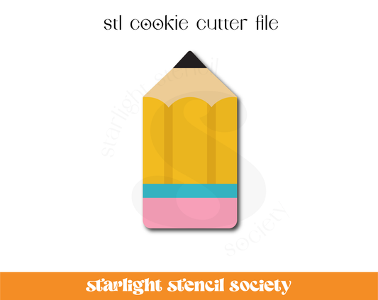 Chubby Pencil STL Cookie Cutter File