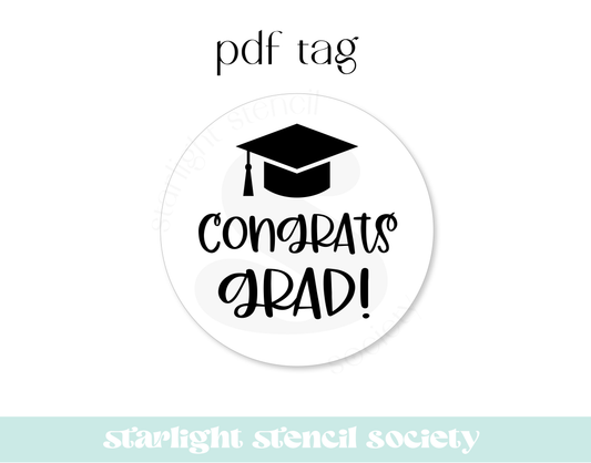 Congrats Grad PDF Tag