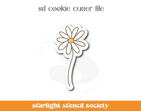 Daisy Stem STL Cookie Cutter File