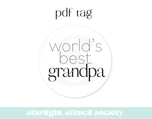 Worlds Best Grandpa PDF Tag