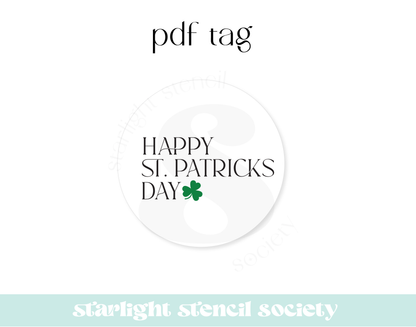 Happy St. Patricks Day PDF Tag