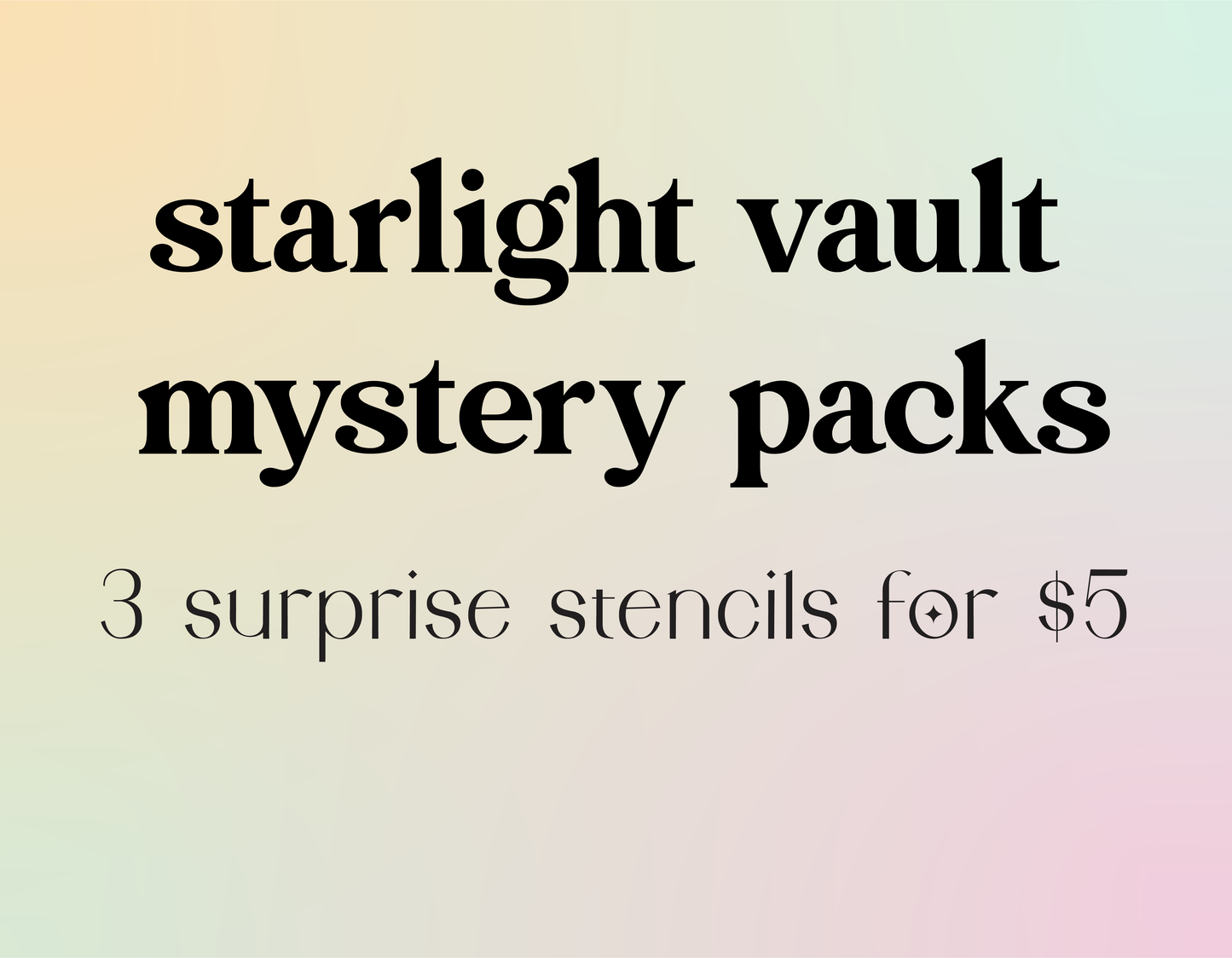 Starlight Vault Mystery Packs