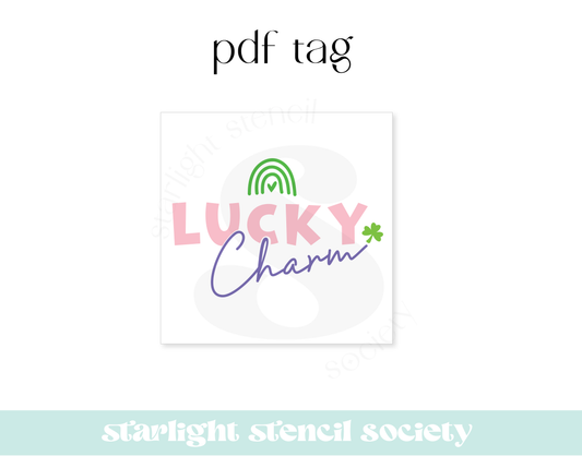 Lucky Charm Square PDF Tag