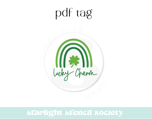 Lucky Charm Rainbow PDF Tag