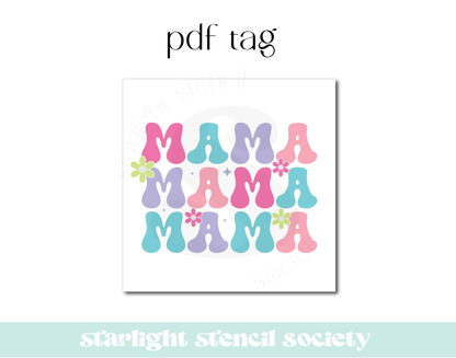 Groovy Mama Square PDF Tag