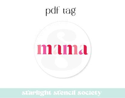 Mama Pink PDF Tag