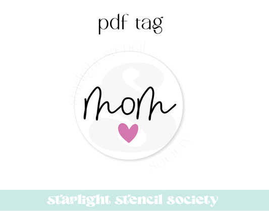 Mom Heart PDF Tag