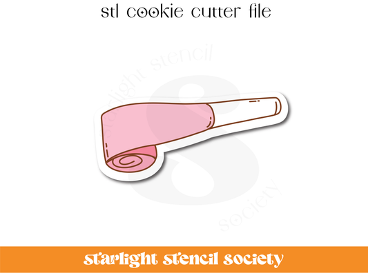 Party Blower STL Cookie Cutter File
