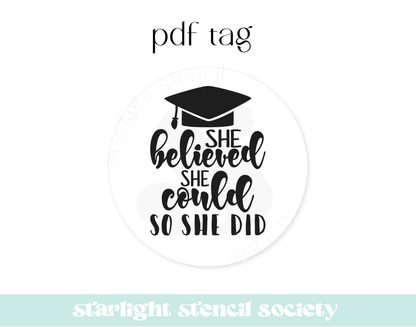 She Believed She Could PDF Tag