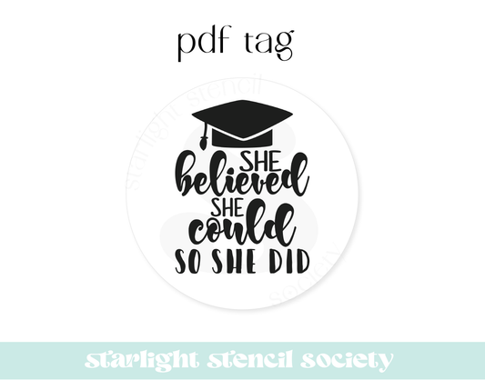 She Believed She Could PDF Tag