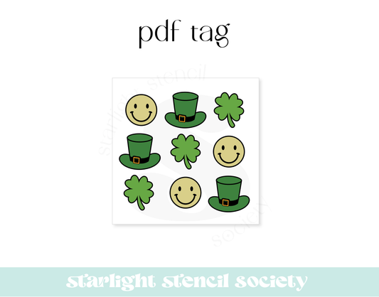 St Patricks Smile Square PDF Tag