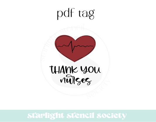 Thank You Nurses PDF Tag