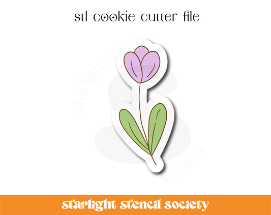 Tulip Stem STL Cookie Cutter File