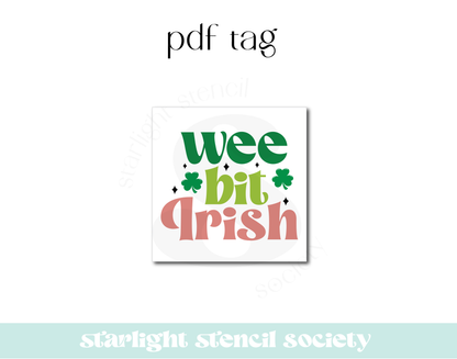 Wee Bit Irish Square PDF Tag