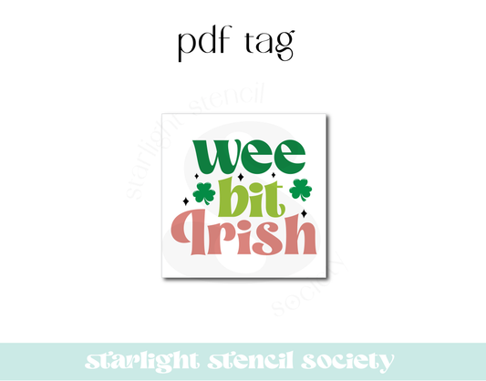 Wee Bit Irish Square PDF Tag