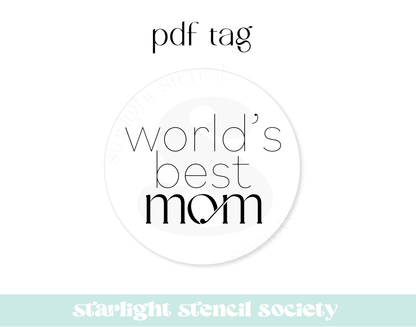 Worlds Best Mom PDF Tag