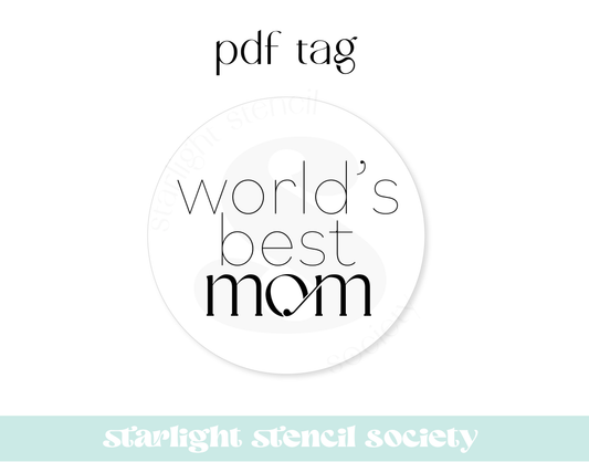 Worlds Best Mom PDF Tag