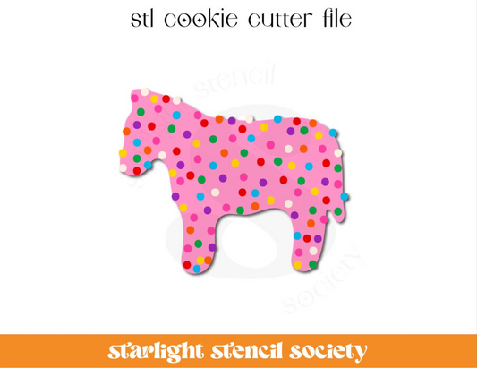 Zebra Animal Cracker Cookie STL Cookie Cutter File